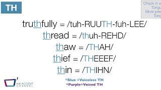 Practice Pronouncing /TH/ {American Accent Training}