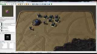 Starcraft 2 Map Editor -  Building custom structures and training custom units.