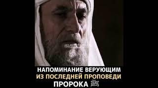 Последнея проповедь Пророка Мухаммада посланника Аллах1а.да благословит его Аллах1 и приветствует.