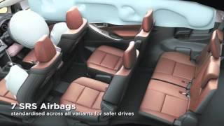 7 SRS Airbags with vehicle stability & hill start assist control