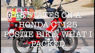 Honda CT125 Postie bike packing video