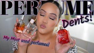 MY BIGGEST PERFUME DENTS! | MY MOST USED PERFUMES IN MY COLLECTION! | AMY GLAM 