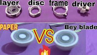 How to make paper Beyblade burst bey in Beyblade burst system   Paper Beyblade