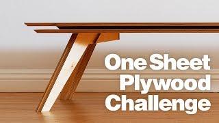 DIY Coffee Table Using One Sheet of Plywood | Woodworking