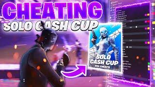 Using Fortnite CHEATS in SOLO CASH CUP  (VMX CHEATS)