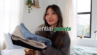 5 pants every girl needs (my go to pants) | wardrobe essentials