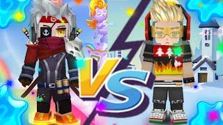 Fox Tail BG VS TurokPt | PVP BED WARS BLOCKMAN GO | legendary pvp