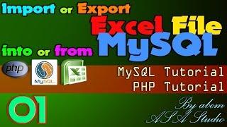 Import or Export Excel File into or from MySQL, 1, Project Preview and Create Folder, Excel PHP Tuto