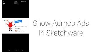 How to show admob banner and interstitial ad in sketchware