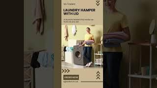 𝐒𝐆 𝐓𝐫𝐚𝐝𝐞𝐫𝐬 𝟏𝟎𝟎𝐋 𝐋𝐚𝐮𝐧𝐝𝐫𝐲 𝐇𝐚𝐦𝐩𝐞𝐫 𝐰𝐢𝐭𝐡 𝐋𝐢𝐝 #sgtraders #laundrybasket
