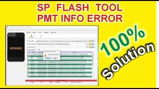 SP Flash Tool PMT Error - Solution