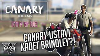 GTA RP | PULLED OVER BY CADET BRINDLEY!! | CANARY THE EMS #03