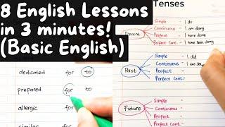 Basic English: Tenses, Common Mistakes, Prepositions, Vocabulary | Compilations of English Lessons