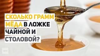 Сколько грамм мёда в ложке чайной и столовой?