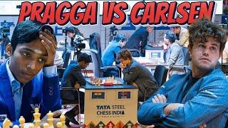 Carlsen Vs Pragga ! प्रज्ञानन्दा नें कार्लसन को ओपनिंग से चौंकाया! ( साउंड थोड़ा खराब है भाई लोग )