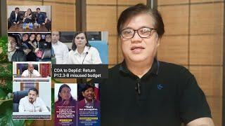 COA TO VP SARA: RETURN 12B! ALICE GUO KAKANTA NA?! PBBM SINAGOT SI VP SARA: WALA TAYONG MAGAGAWA .