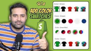 How To Add Color Swatches [Dawn 15.1.0]