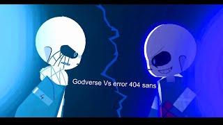 Godverse!Sans Vs Error!404 Sans (Trash animation)