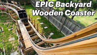 Checking Out An EPIC Backyard Wooden Roller Coaster - Shadow Stalker