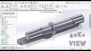 Solidworks Tutorial | Spline Shaft Design | Uses Of Swept | The Cadd