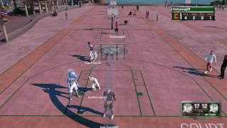 POSTERISING DUNK MAKES KID FALL AND BREAK HIS LEG AT THE PARK (NBA 2K16)