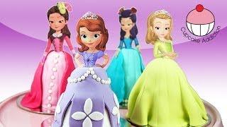 PRINCESS CUPCAKES - Make Sofia the First Mini Disney Cakes with Cupcake Addiction