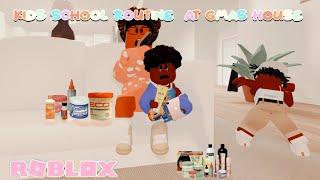 THE KIDS SCHOOL ROUTINE AT GMA HOUSE! *chaotic* | Berry Avenue Roleplay | ROBLOX ROLEPLAY