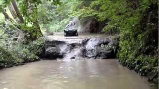 QCNL | Bilstain (BE) Yamaha Grizzly 700 ATV jumping from waterfall