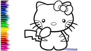 Hello Kitty Drawing, Painting & Coloring For Kids and Toddlers_ Kids Art