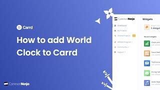 How to add a World Clock to Carrd