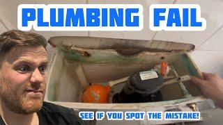 PLUMBING FAIL…Dont Make This Mistake When Fixing The Toilet #plumbing