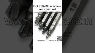 ISO TRADE 4 screw remover set