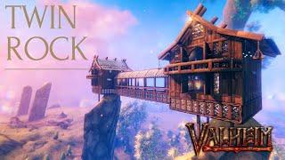 Twin Rock - Valheim Build - Plains Outpost w/ Underground Workshop