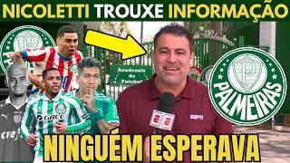 VINICIUS NICOLETTI TROUXE INFORMAÇÃO IMPORTANTE DE DENTRO DO PALMEIRAS.