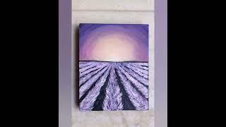 New Year Painting | Lavender Fields using one point perspective | Tutorial |Artmostphere_ by Meghana