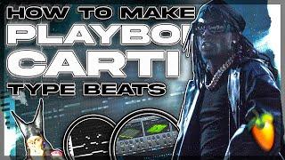 How To Make Evil PLAYBOI CARTI Type Beats Like 'K*tam*ne' (FL STUDIO)