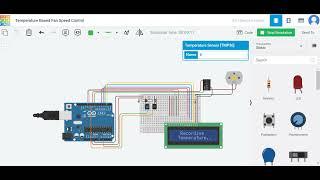 5)-Tempreture control AC and Heater-Smart home arduino simulation using Tinkercad