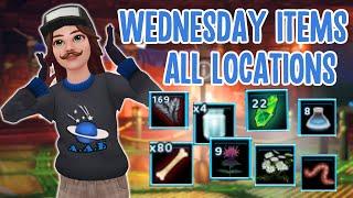 ALL WEDNESDAY CAULDRON INGREDIENT LOCATIONS FOR A FREE CAT: Horse Hair, Ashes, Moss, Wiggly Worm...