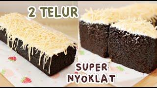 CUMA 2 TELUR COBA RESEP INI BUAT BIKIN BROWNIES KUKUS!! HASILNYA SUPER NYOKLAT, LEMBUT, MOIST!!