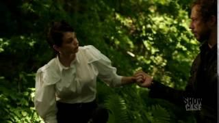 Mia Kirshner, takes boot off and offers her toe to be licked (Lost Girl)