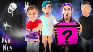 MOM OPENED THE FIRST BOX! Evil Nun In Real Life (FUNhouse Family) ViLLAiNS Ep. 2