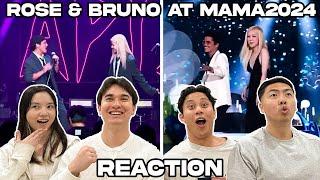 ROSÉ & Bruno Mars - APT MAMA 2024 LIVE + ACCEPTANCE SPEECH REACTION!