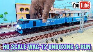 Indian Railways HO Scale WAG-12 Loco Unboxing & Run | Indian Model Train video | train videos