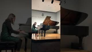 Eliza Basaula playing piano 12/5/2020- in Steinway Gallery in Fresno, California Muzio Clementi