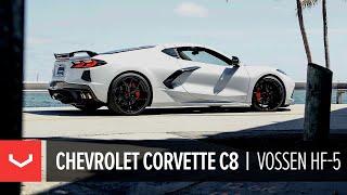 First-Ever Lowered Chevrolet Corvette C8 | Vossen Hybrid Forged HF-5