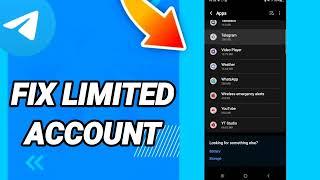 How to fix limited account On Telegram