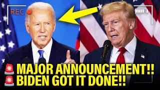 Biden Makes MAJOR ANNOUNCEMENT before LEAVING