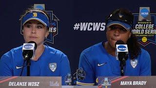 Delanie Wisz, Maya Brady tear up when reflecting on UCLA softball's 2022 season and seniors