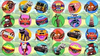 Wheel of Monster !! All Monster Eater Megamix - Car Eater, Spider Thomas, Bus Eater, Coco Charles...