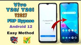 Vivo y20 (v2027) frp bypass Android 12